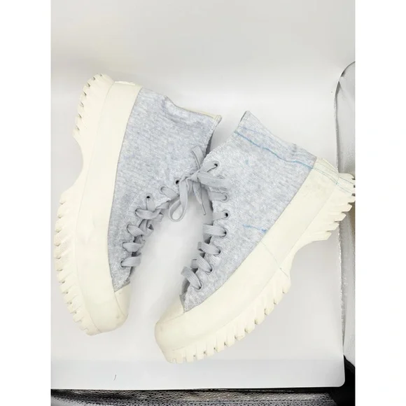 Converse Chuck, Taylor All Star Ribbed Lugged Sneakers‎ Light Blue - Picture 2 of 5